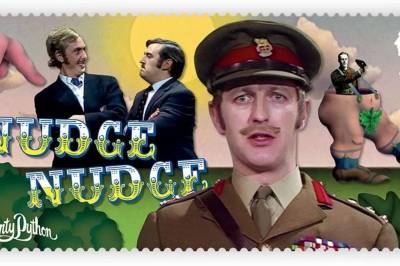 Monty Python hedres med frimerker