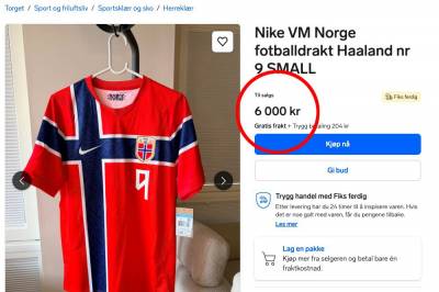 Norge-drakter selges for flere tusener på Finn: – Ikke nødvendig