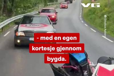 Linus (17) hedret med kortesje