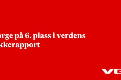 Norge på 6. plass i verdens lykkerapport