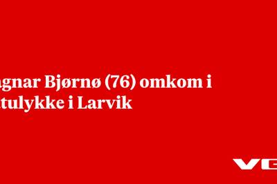Ragnar Bjørnø (76) omkom i båtulykke i Larvik