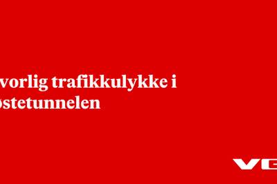 Alvorlig trafikkulykke i Røstetunnelen