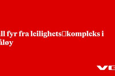 Full fyr fra leilighets­kompleks i Måløy