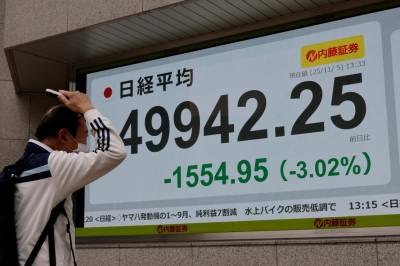 Børsene i Tokyo og Seoul faller kraftig på AI-frykt