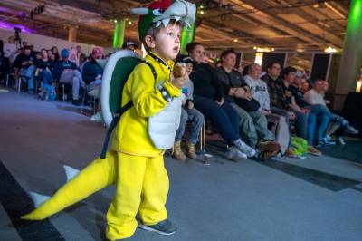 Birk (4) kledde seg for gamingfestival