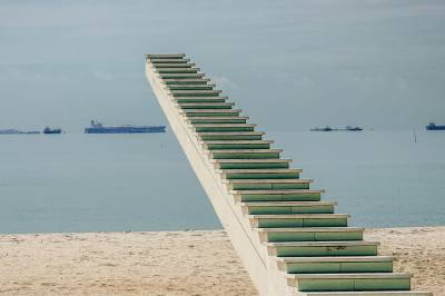 Trappen ender i ingenting. Det gikk ikke stort bedre med milliardprosjektet den er en del av.