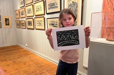 Lager tresnitt, akkurat som Gustav Vigeland