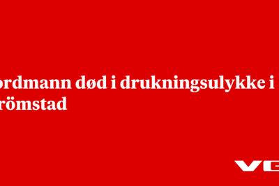 Nordmann død i drukningsulykke i Strömstad