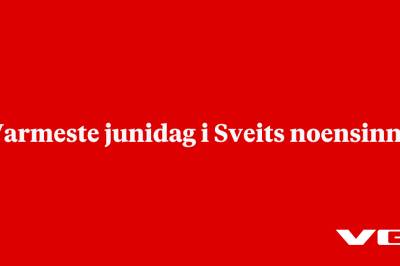 Varmeste junidag i Sveits noensinne