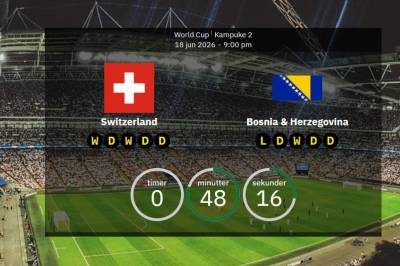 Sveits mot Bosnia-Hercegovina: VM 2026-lagoppstillinger, statistikk og forhåndsomtale