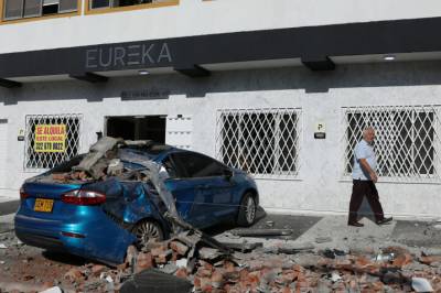 Kraftig jordskjelv i Colombia - meldes om flere sårede
