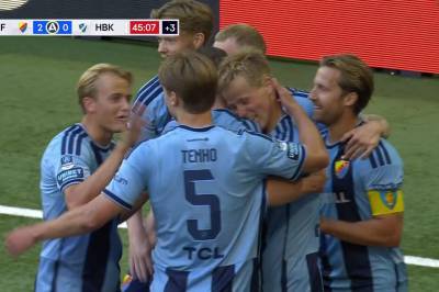 Bo Hegland med mål mot Halmstad