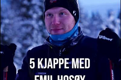 Fem kjappe med Emil Hosøy i skiløypa