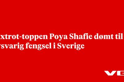 Foxtrot-toppen Poya Shafie dømt til livsvarig fengsel i Sverige