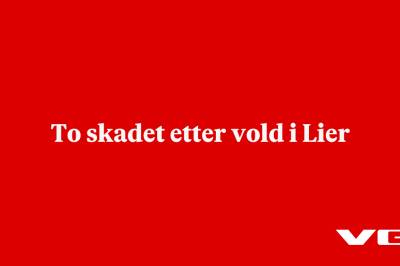 To skadet etter vold i Lier