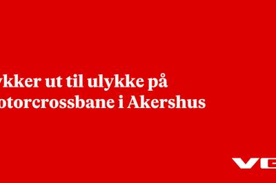 Rykker ut til ulykke på motorcrossbane i Akershus