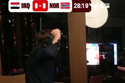 Reagerer på målene fra første omgang mellom Irak og Norge