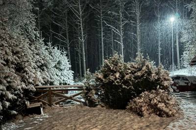 Snøen laver ned i fjellet
