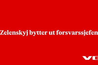 Zelenskyj bytter ut forsvarssjefen