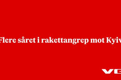 Flere såret i rakettangrep mot Kyiv