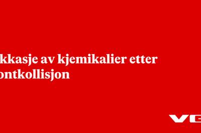 Lekkasje av kjemikalier etter frontkollisjon