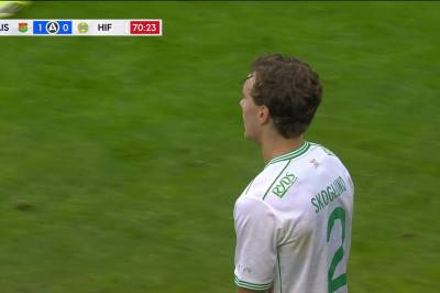 Hampus Hampus med rødt kort mot GAIS