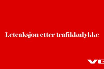 Leteaksjon etter trafikkulykke