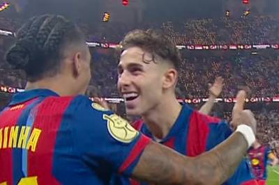 Målbonanza i første omgang Supercopa de España