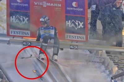 Dramatiske scener i VM: Her kommer skiene flyvende