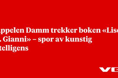 Cappelen Damm trekker boken «Lise vs. Gianni» – spor av kunstig intelligens