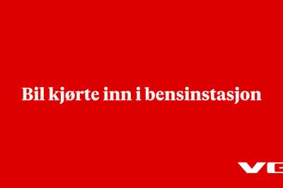 Bil kjørte inn i bensinstasjon