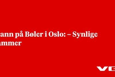 Brann på Bøler i Oslo: – Synlige flammer