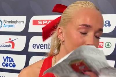 Stormer ut av intervjuet