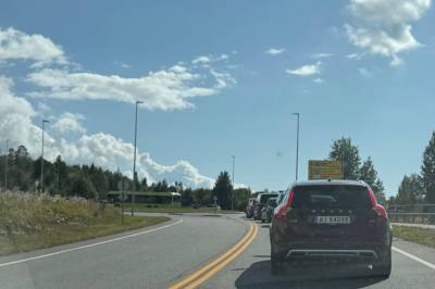 Vassumtunnelen stengt – trafikale problemer