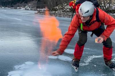 – En fontene av ild som spratt opp