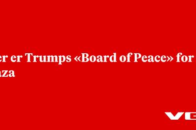 Her er Trumps «Board of Peace» for Gaza