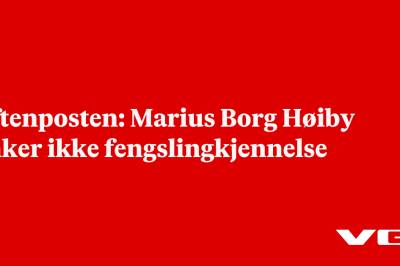 Aftenposten: Marius Borg Høiby anker ikke fengslingkjennelse