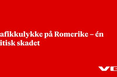 Trafikkulykke på Romerike – én kritisk skadet