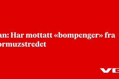 Iran: Har mottatt «bompenger» fra Hormuzstredet