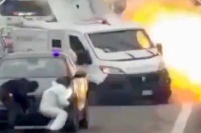 Går til angrep midt på motorveien