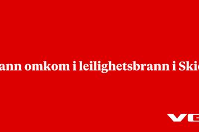 Mann omkom i leilighetsbrann i Skien