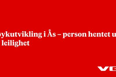 Røykutvikling i Ås – person hentet ut av leilighet