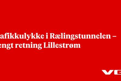 Trafikkulykke i Rælingstunnelen – stengt retning Lillestrøm