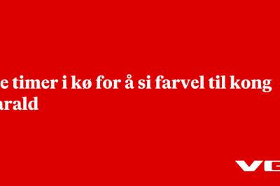 Tre timer i kø for å si farvel til kong Harald
