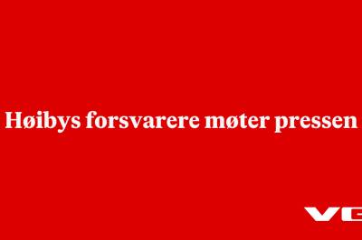 Høibys forsvarere møter pressen