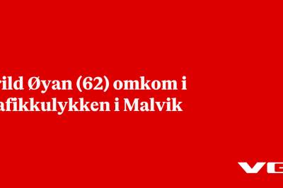 Arild Øyan (62) omkom i trafikkulykken i Malvik