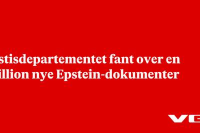 Justisdepartementet fant over en million nye Epstein-dokumenter
