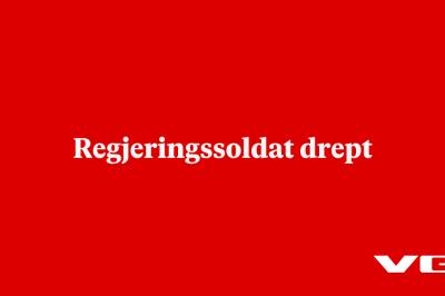 Regjeringssoldat drept