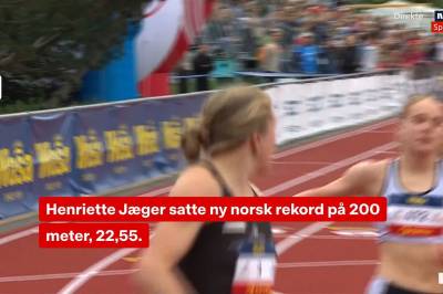 VG Nyheter: Jæger med ny norsk rekord: – Endelig