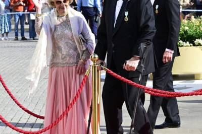 Endelig kom Harald og Sonja